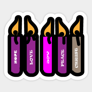 Advent Candles Sticker